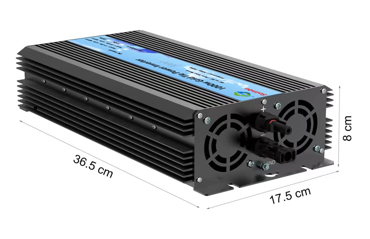 1000W Spannungswandler Wechselrichter On Grid Tie Solar Power Inverter for 48-60v Solar System AC230v DC46-114v