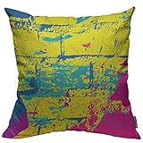 Mugod Abstraction Throw Pillow Cover Graffiti Abstract Beautiful Colorful Background Decorative...