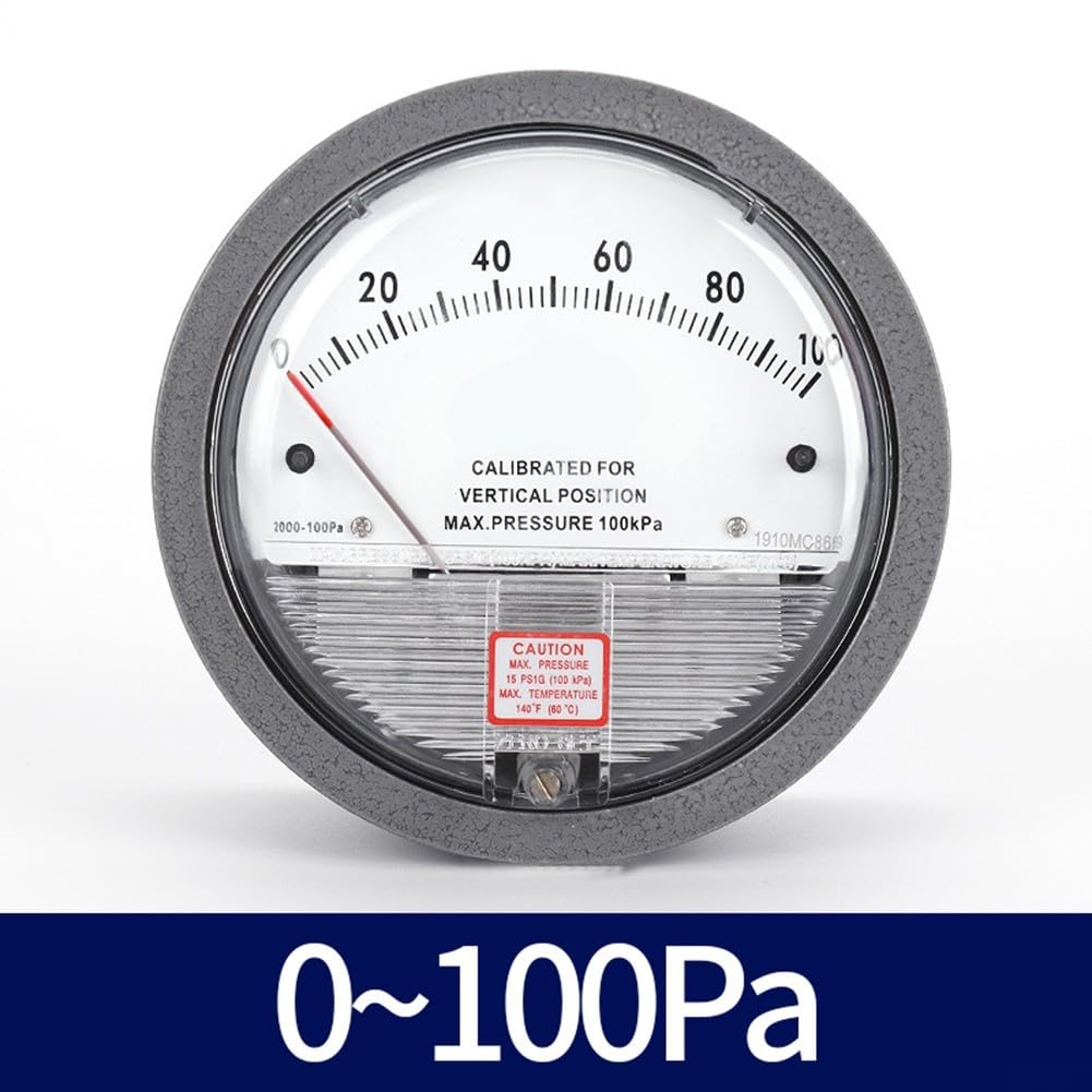 Manómetro de presión diferencial resistente a las vibraciones para HVAC (0