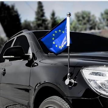 Car Flag Diplomat-Bayonet-Chrome Germany