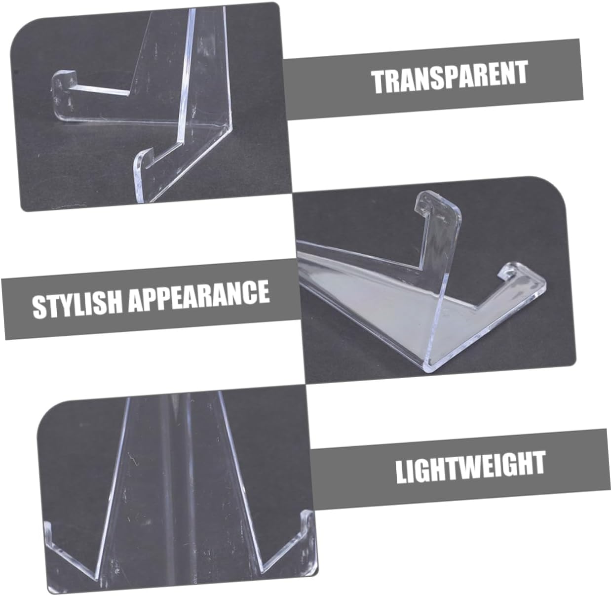 6pcs Plastic Trading Card Display Stand for Collectible Cards image 3
