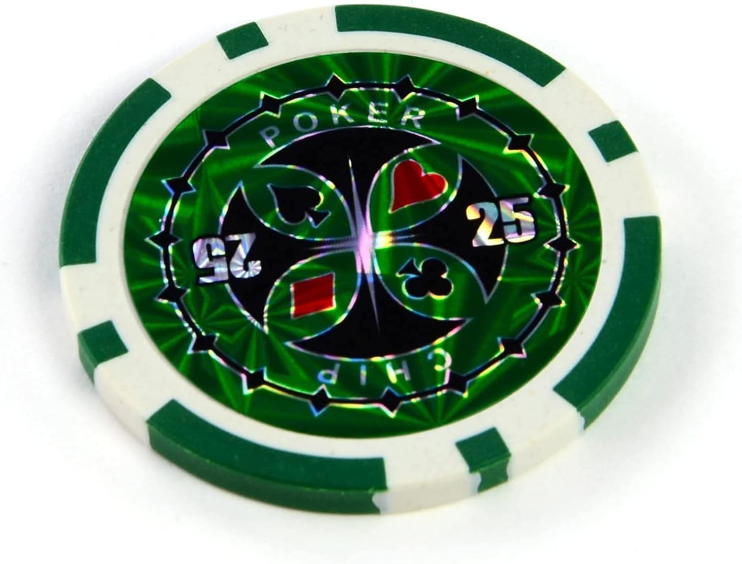 50PCS Poker Chips with Numbers, Plastic Coloured chip for Counting Markers Math Learning Chips, Metal Core 12g Texas Holdem Blackjack Chips