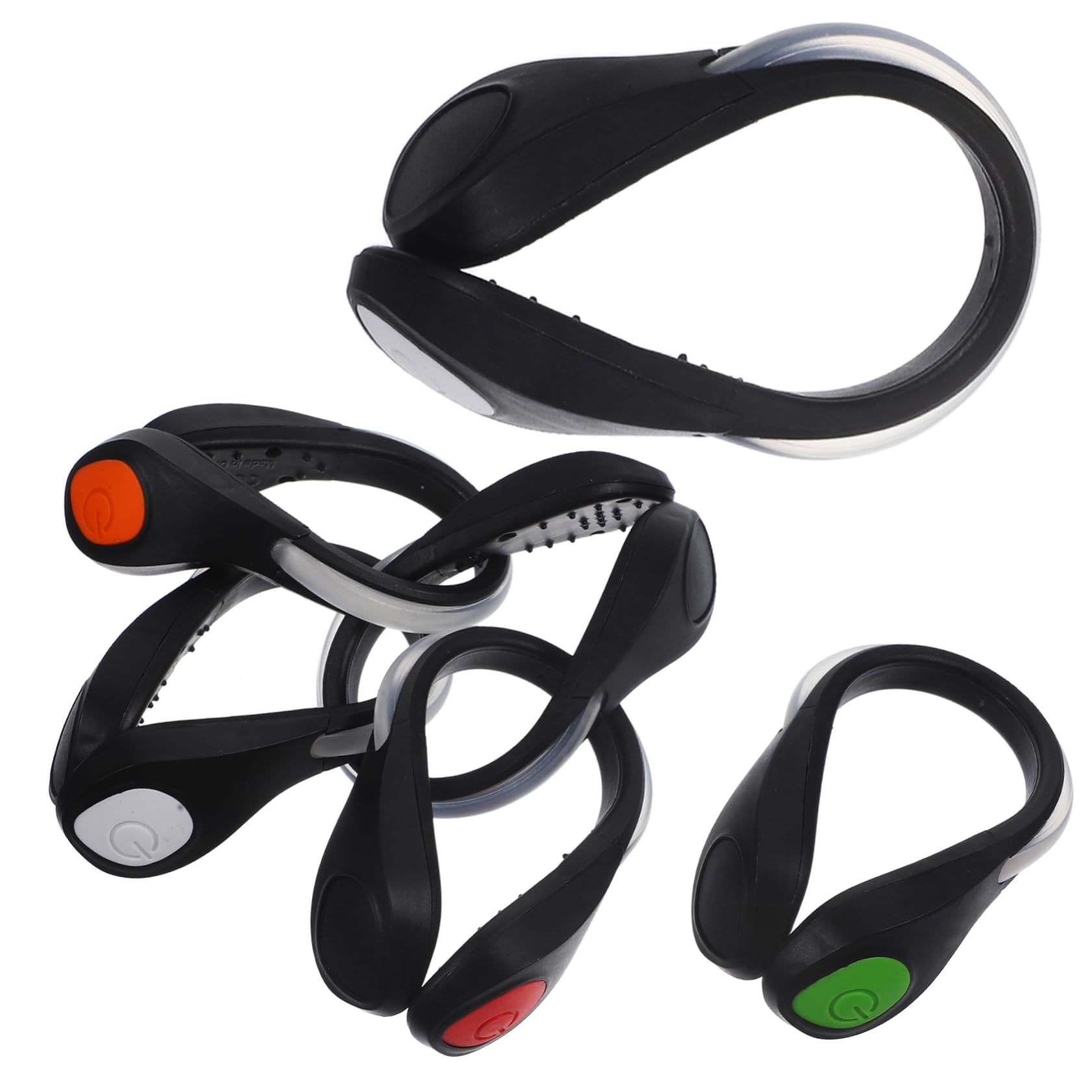 ibasenice Luz Corriente Clip En Las Luces del Zapato Luz para Caminar Luces De Posición Laterales Faro Enrollar La Linterna Cinturón De Lámpara Ligero El Plastico