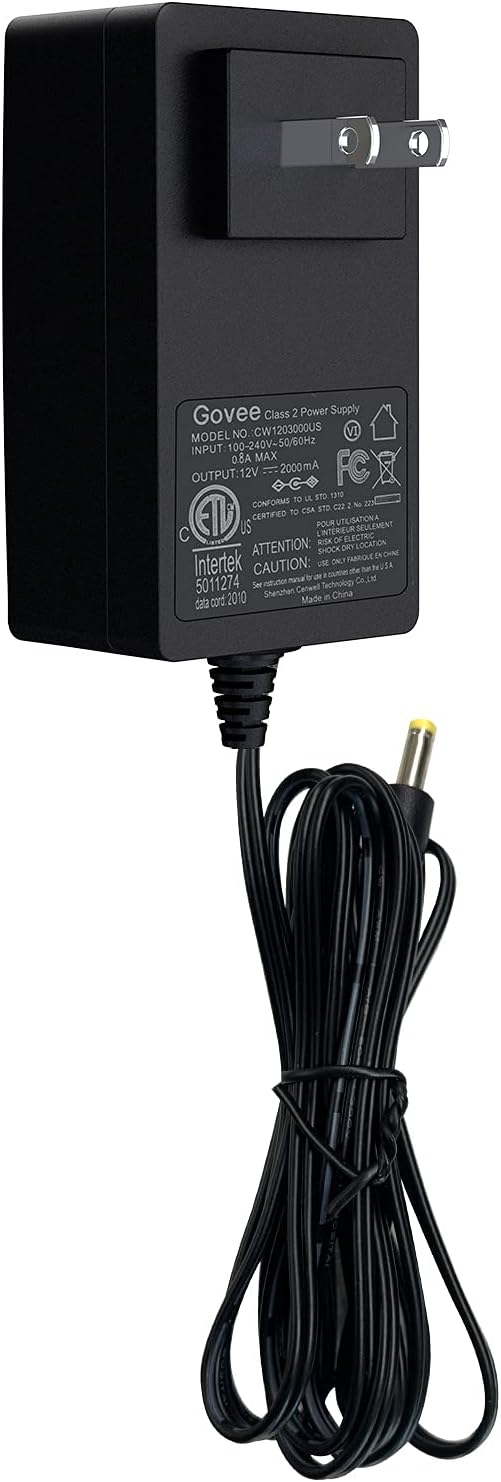 Govee 12V/2A Power Adapter for Products H6199 and H6054