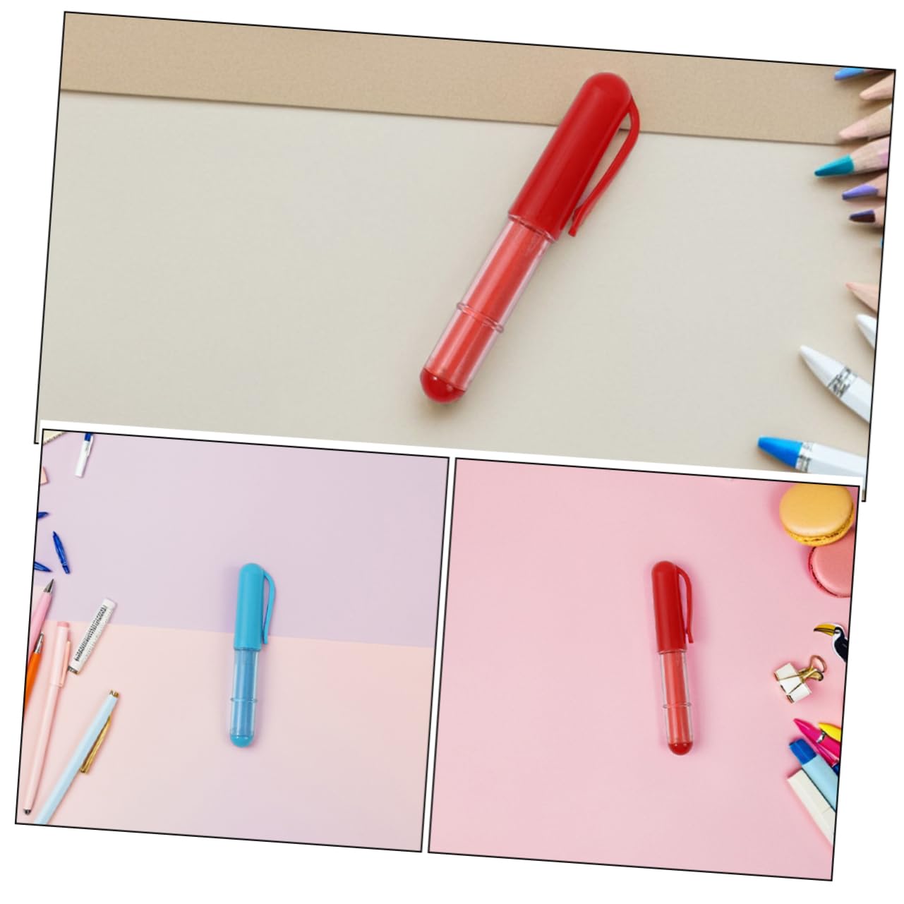 4 Tizas Marcadoras de Tela para Costura Tiza Lavable y Engranaje Reemplazable, Accesorio Esencial de Costura en Plástico para Bordado y Bricolaje