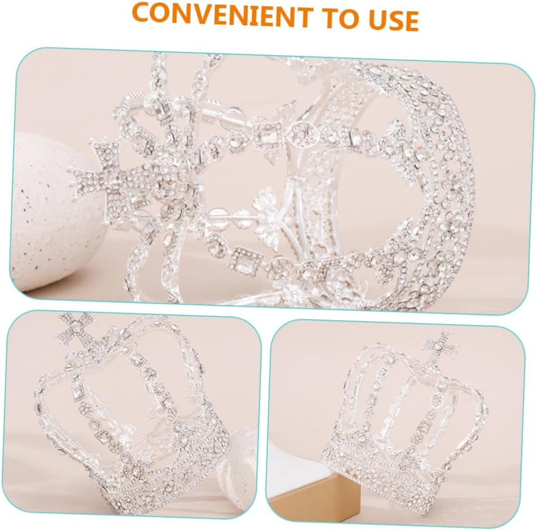 BESTYASH Rhinestone Bride Tiara Crown Headpiece, Elegant Wedding Circlet Headdress for Women Bridal Hair Accessory