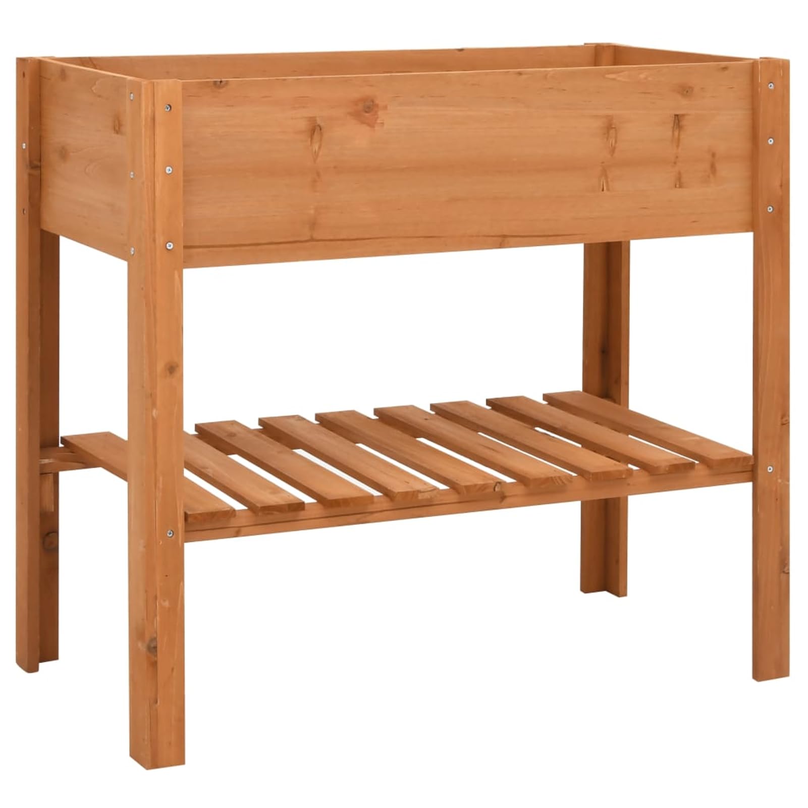 Homgoday Macetero de madera de 88 x 43 x 80 cm, maceta de jardín para exteriores, maceta para patio, terraza, patio trasero y césped, decoración de jardín, cama de hierbas vegetales