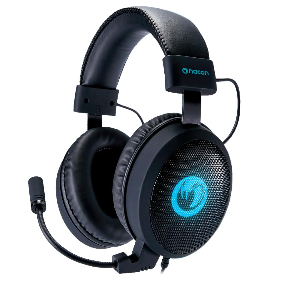 Nacon Auriculares Gaming PS4, PC y Mac - Cascos, Negro, Normal