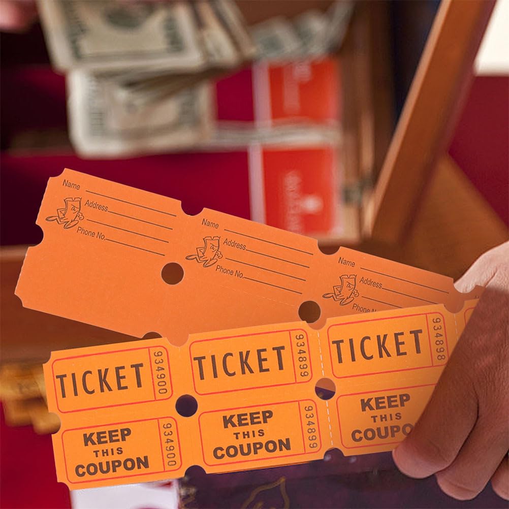 COLLBATH Billets De Tombola Numérotés 200 Pièces pour Événements Fêtes Jeux De Société