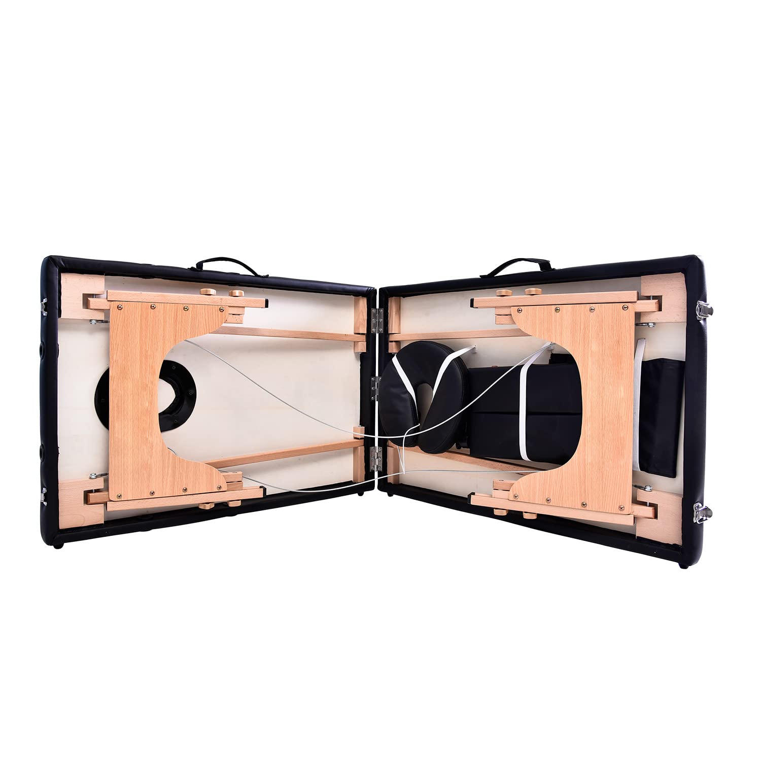 即納】国内出荷【人気商品】【ブラウン】 マッサージベッド 折りたたみ