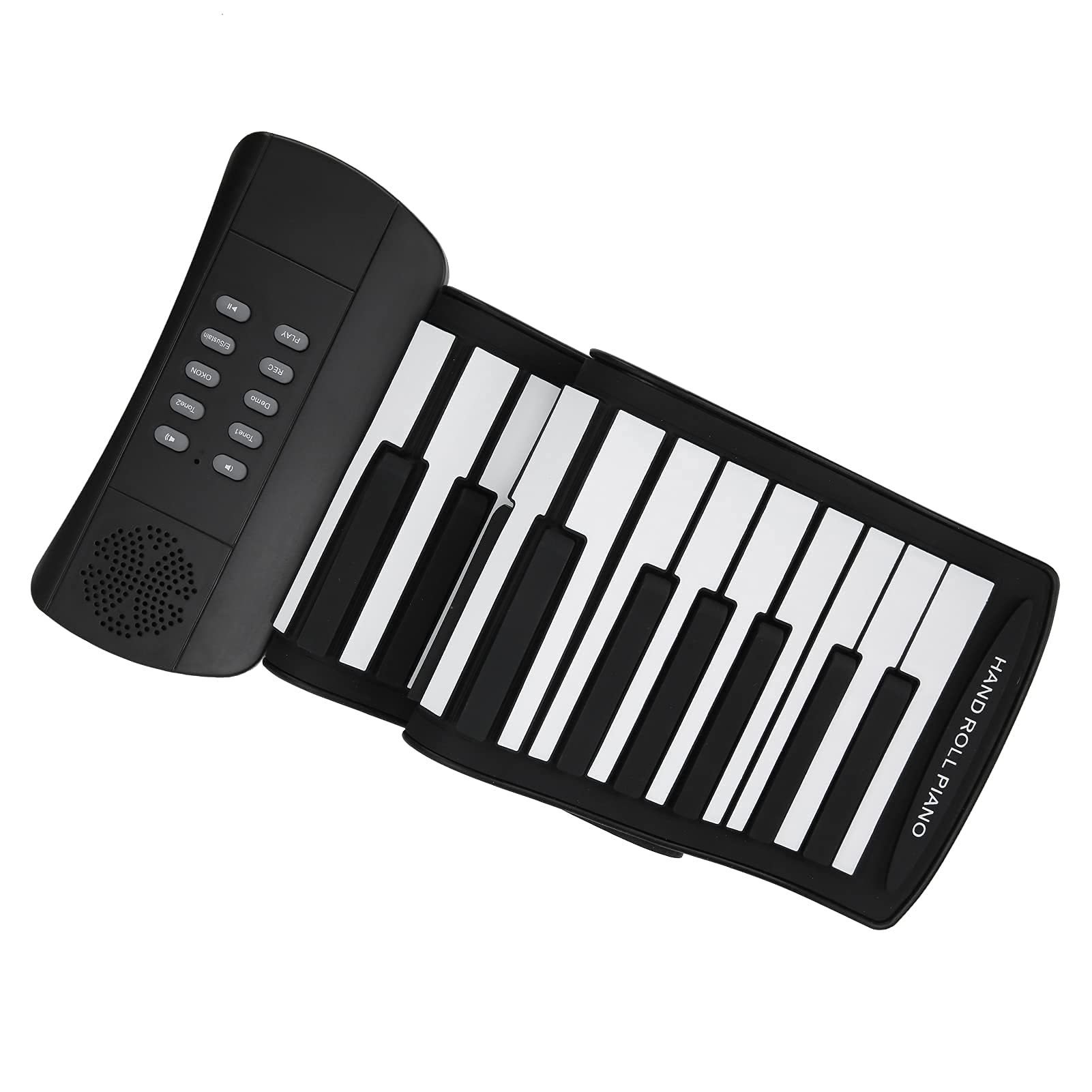 Hand Roll Piano, 61 Tasten Faltbares Silikon Roll Up Piano Wiederaufladbares Elektrisches Keyboard Musikinstrument mit Aufnahmefunktion