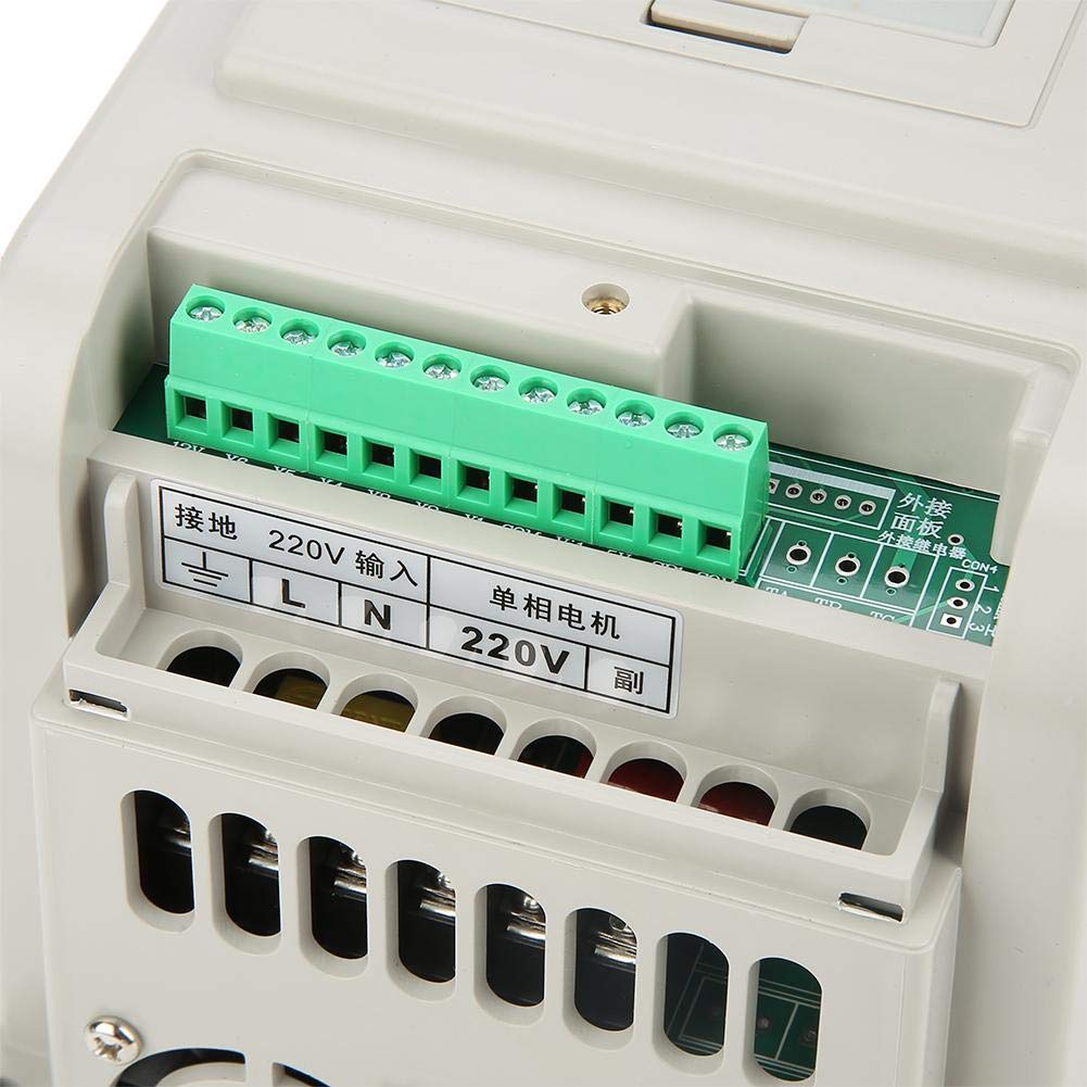 Variateur de fréquence, 220VAC Variable Frequency Drive VFD Speed Controller pour monophasé 1.5kW AC Motor, VFD Inverter Frequency Drive CNC Drive Converter