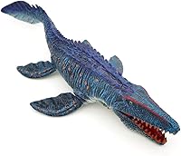 Vista 8 de SIENON Jurassic Mosasaurus - Figura de juguete de dinosaurio de 11.4 pulgadas, Mosasaurus Caza de Modelo de Pterosaurio, figuras de dinosaurio