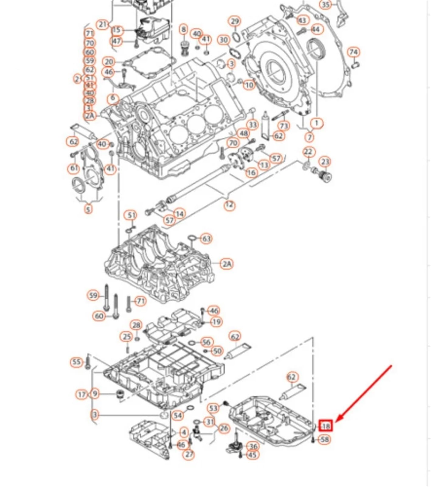 Coppa Dell'olio Motore Coppa delll'olio motore inferiore per Audi A4 Quattro 2006-2009 A6 2005-2011 06E 103 604 sostituzione