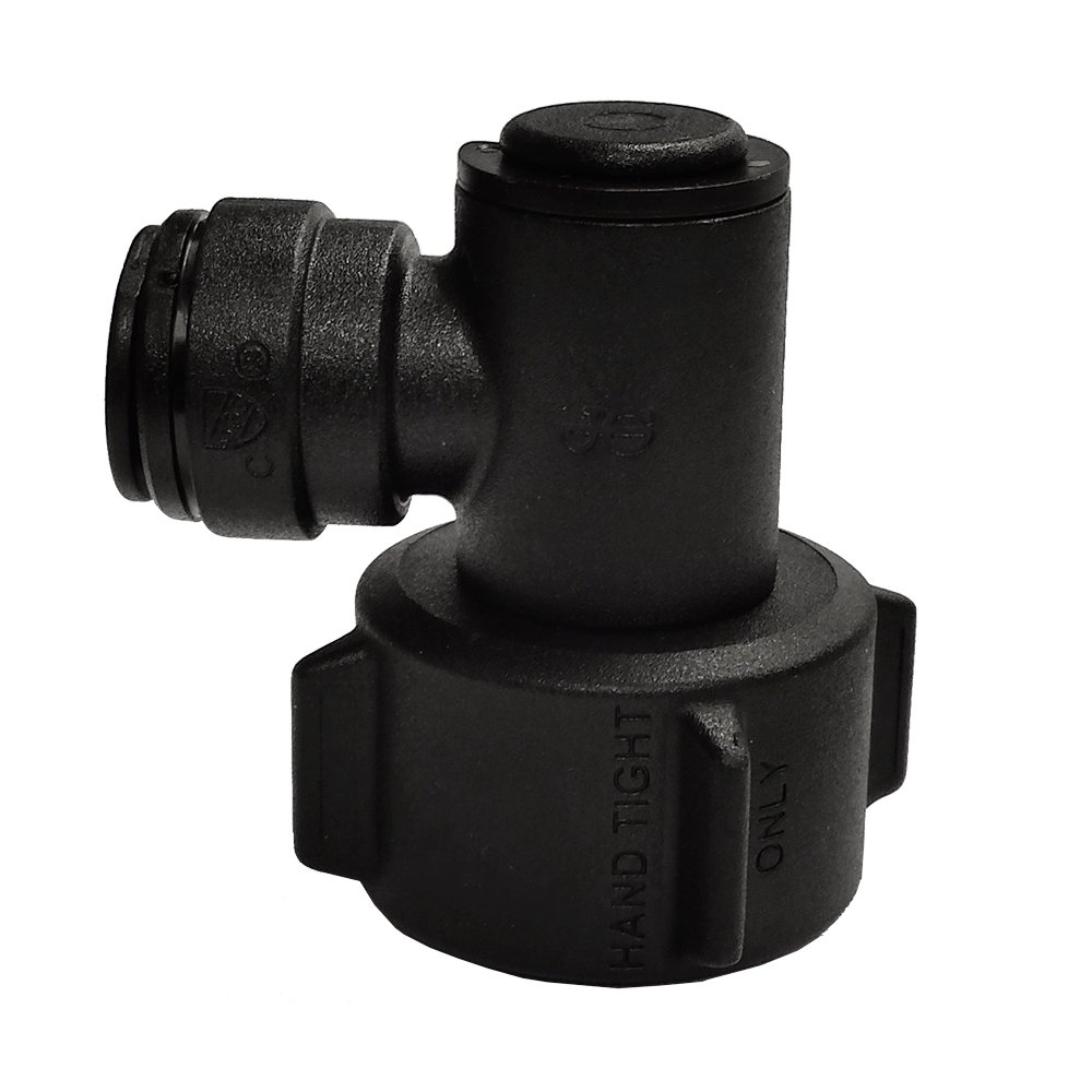 John Guest Speedfit NC2723P Female Swivel Elbow, Push-to-Connect, 3/8 OD x 3/4 NH