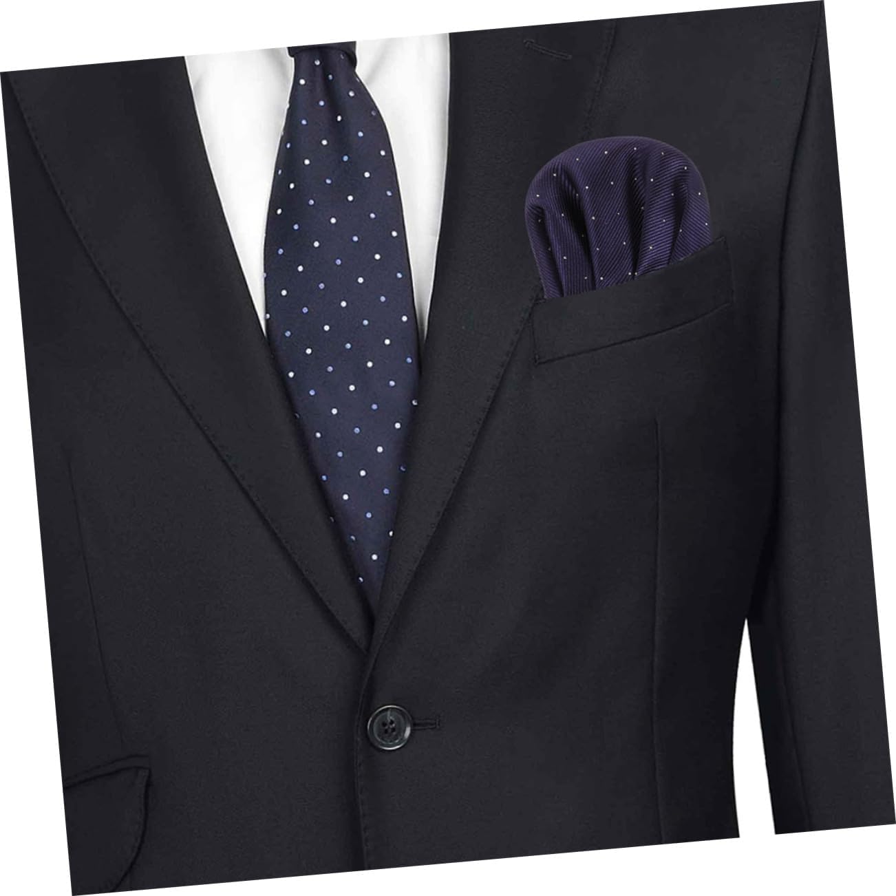 Ipetboom 2pcs Polyester Men's Pocket Handkerchief Prefolded Mens Handkerchiefs Decorative Pocket Squares for Suit
