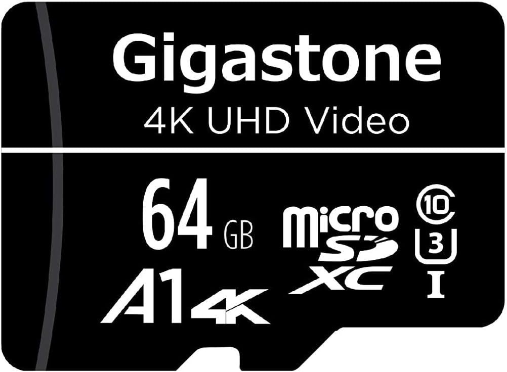 Gigastone 64GB Micro SD Card, 4K UHD Video, Surveillance