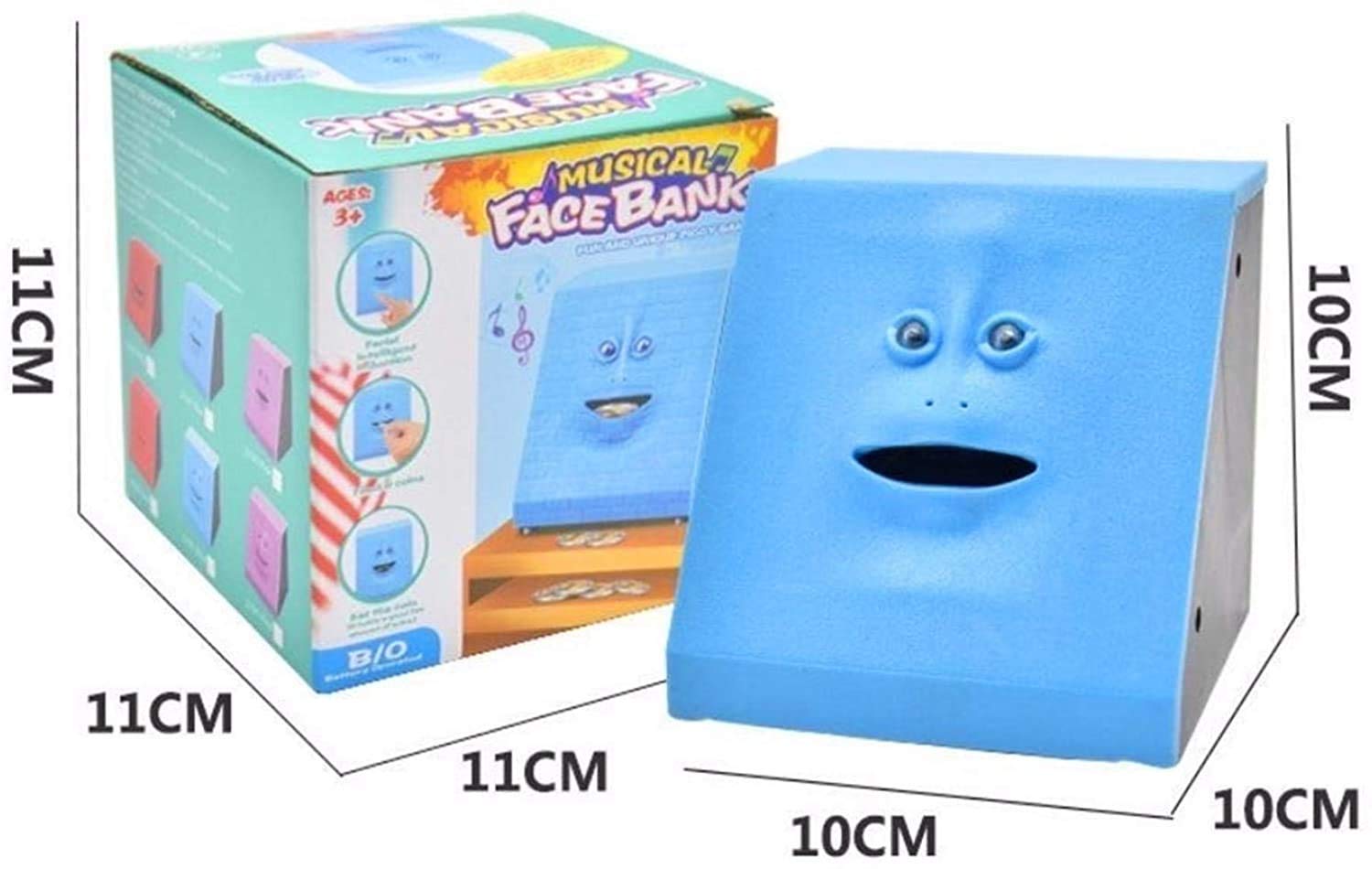 Amazon.co.jp: もみじ お金を食べるフェイスボックス、面白い顔