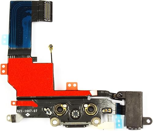 SoSav Connettore per Carica  Antenna gsm Micro Presa Jack per iPhone 5S  Colore  Nero