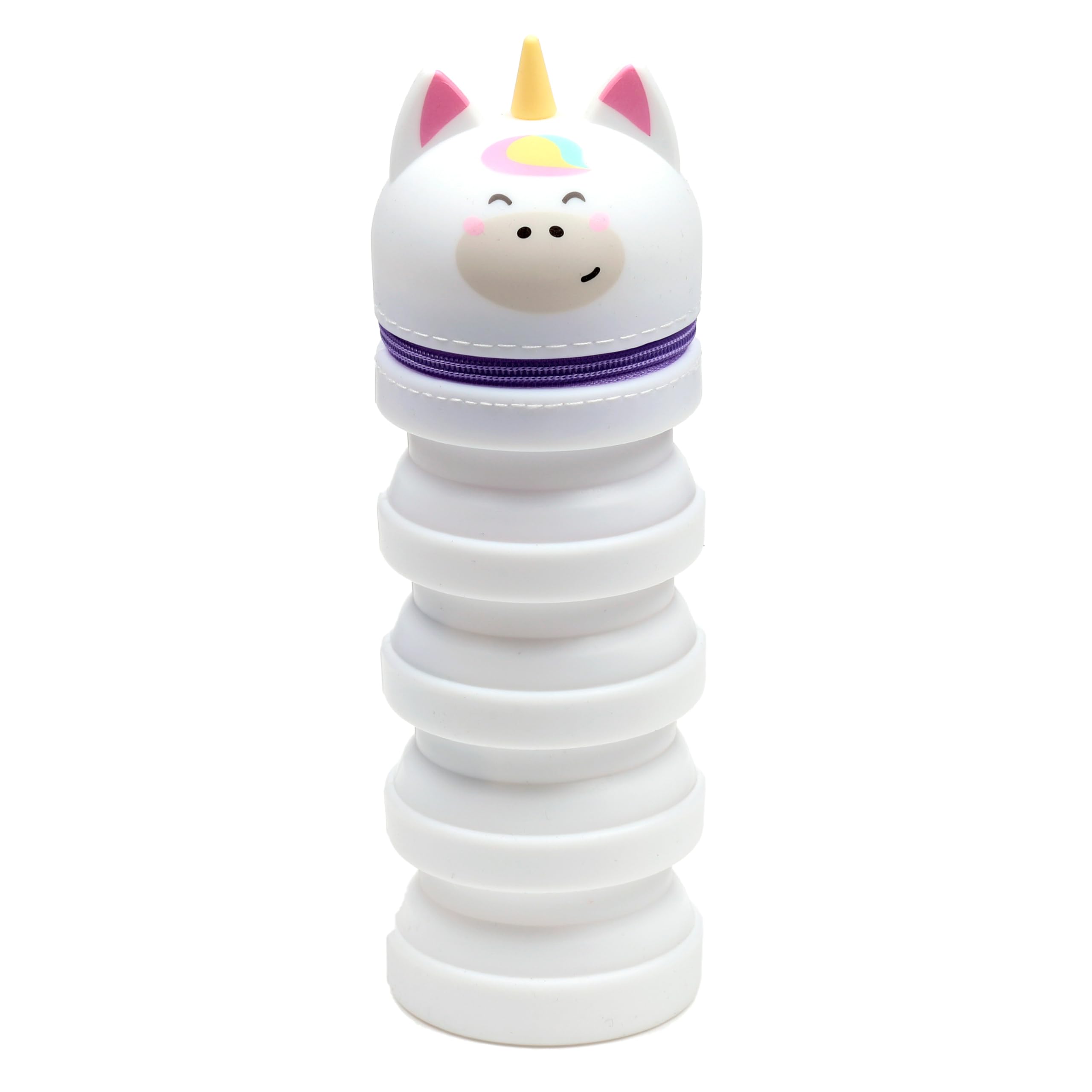 Puckator Adoramals Unicorn Pop Up Silicone Pencil Case - School Equipment Stuff Pencil Cases Large Capacity Preppy Pencil Case Zipper Pouch Office Essentials Pencils Case Cute Pencilcase Pen Case