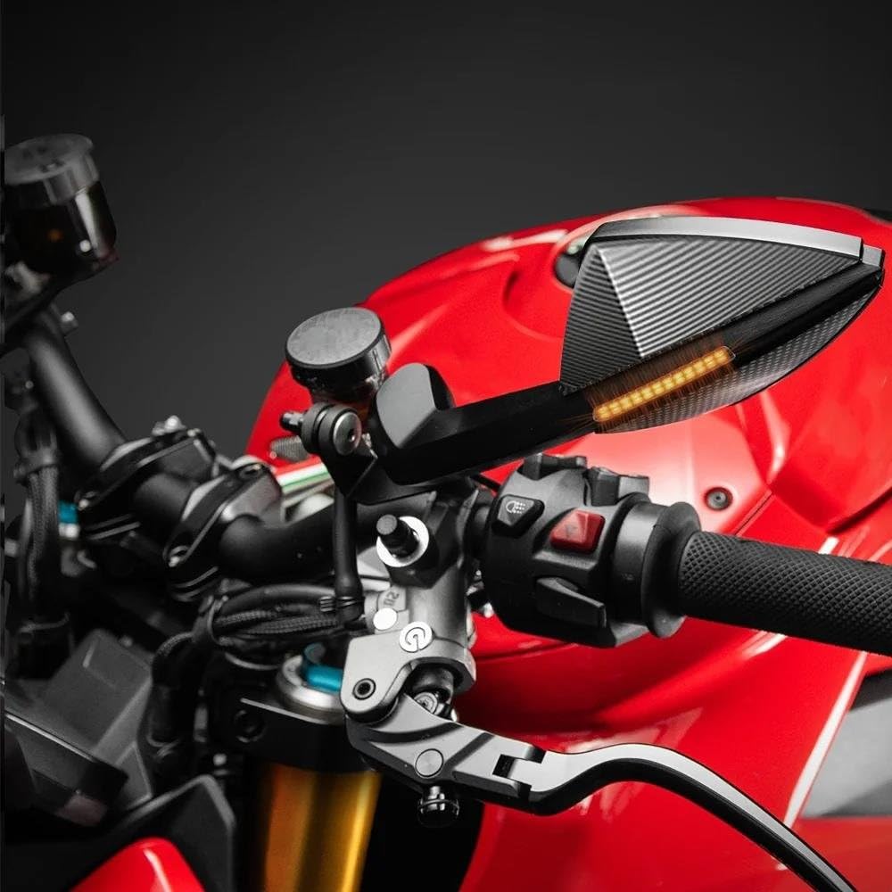 ドゥカティ ストリートファイター V4 バイク用バックミラーLED ドゥカティ ストリートファイター V2 V4 V4S オートバイ バイク バック