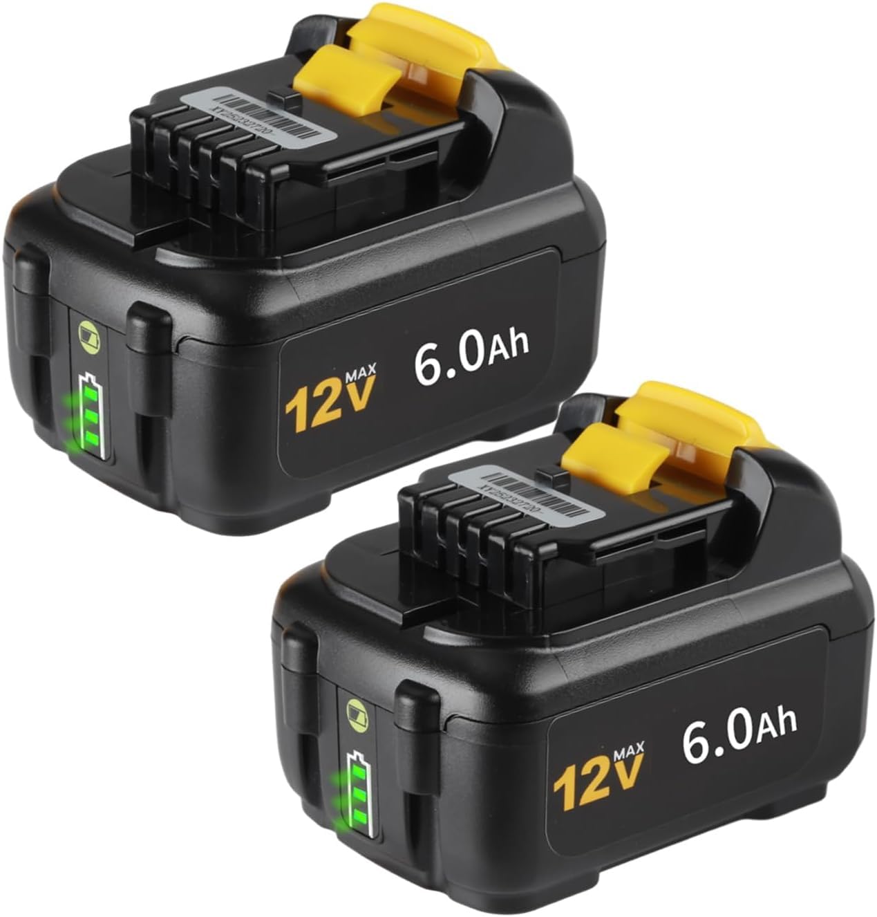 ANTRobut 2 Pack 6.0Ah DCB126 Replacement for Dewalt 12V Battery DCB124 DCB127 DCB122 DCB120 DCB121