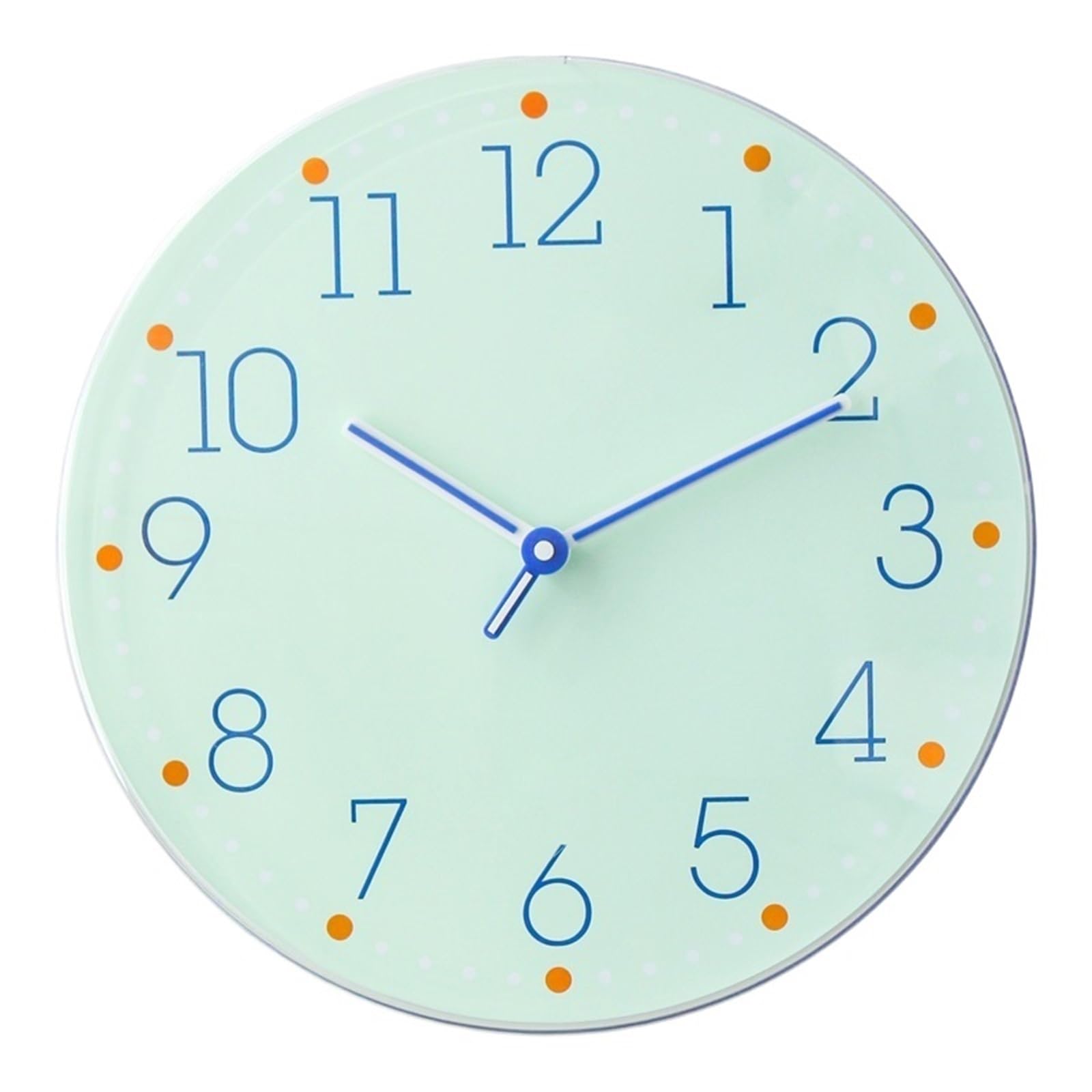 Cucina Orologio da parete minimalista for soggiorno, uso domestico, funzionamento silenzioso, alimentato a batteria Decorazioni per interni(Green)