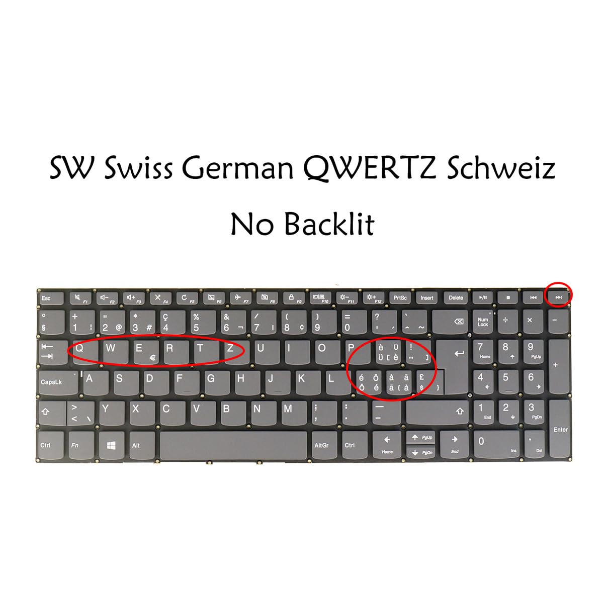 Clavier MSI Megabook VR330 QWERTZ Allemand Noir – Neuf (MP-03086D0-3592)