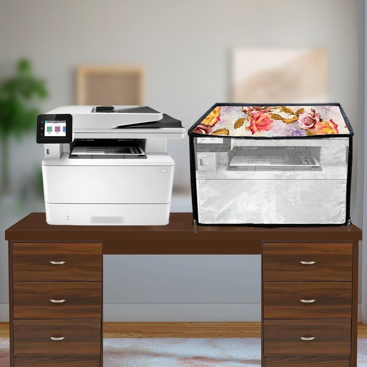 Printer Cover Compatible for HP Laserjet Pro MFP M329dw (Cream Floral Print) (B0D5SJ3T43) Amazon Price History, Amazon Price Tracker