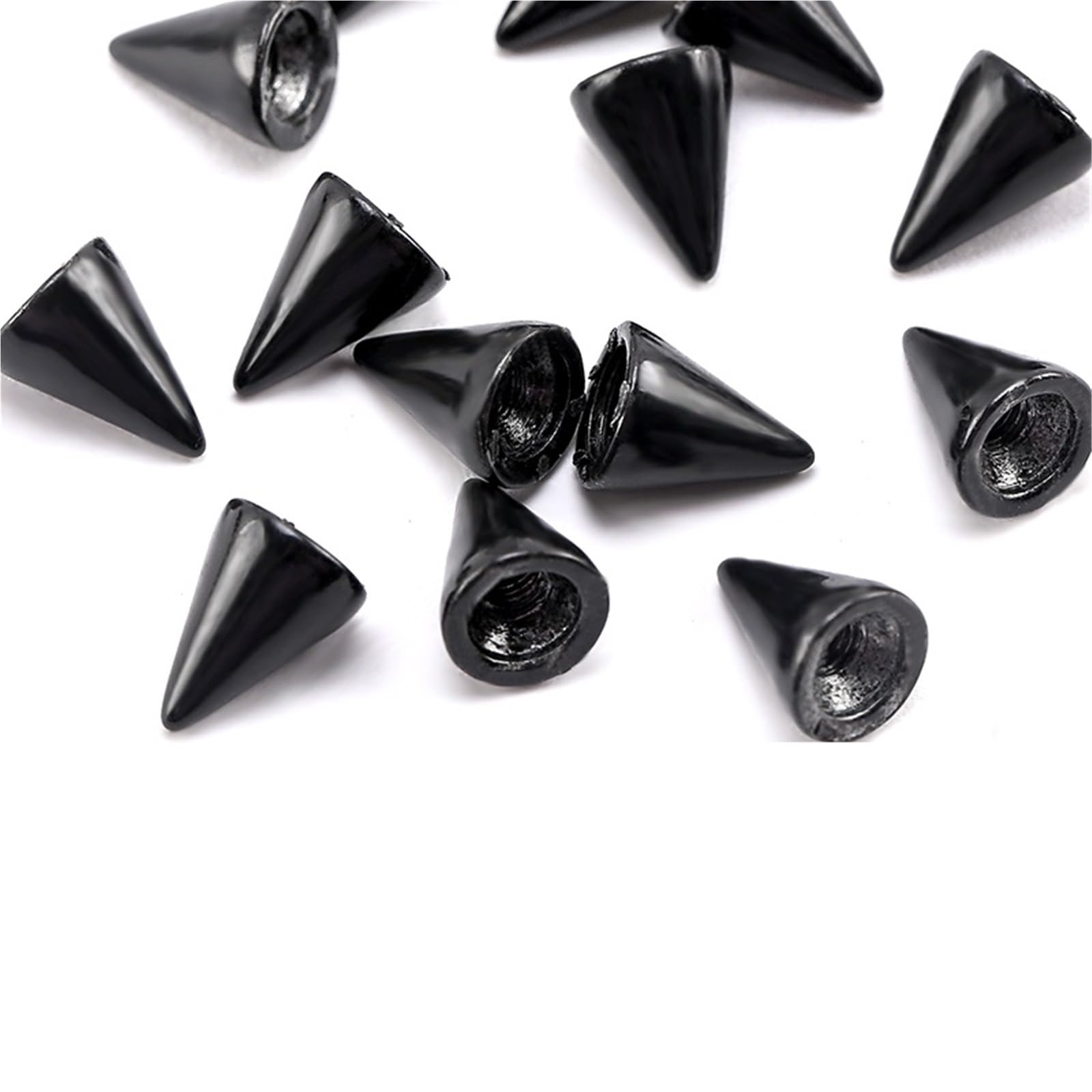 100Pcs Cone Studs & Spikes Screwback Rivets Set for Punk Clothes DIY Leather Craft