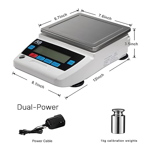 Balanza Digital Analítica de Precisión 5000g x 0.01g miniatura 6