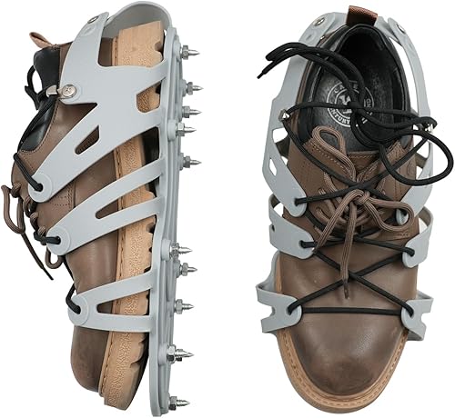 ROLLINGDOG Zapatos de epoxi con pinchos para pisos, zapatos epoxi con picos cortos de 1 pulgada, perfectos para pisos epoxi, superposiciones,