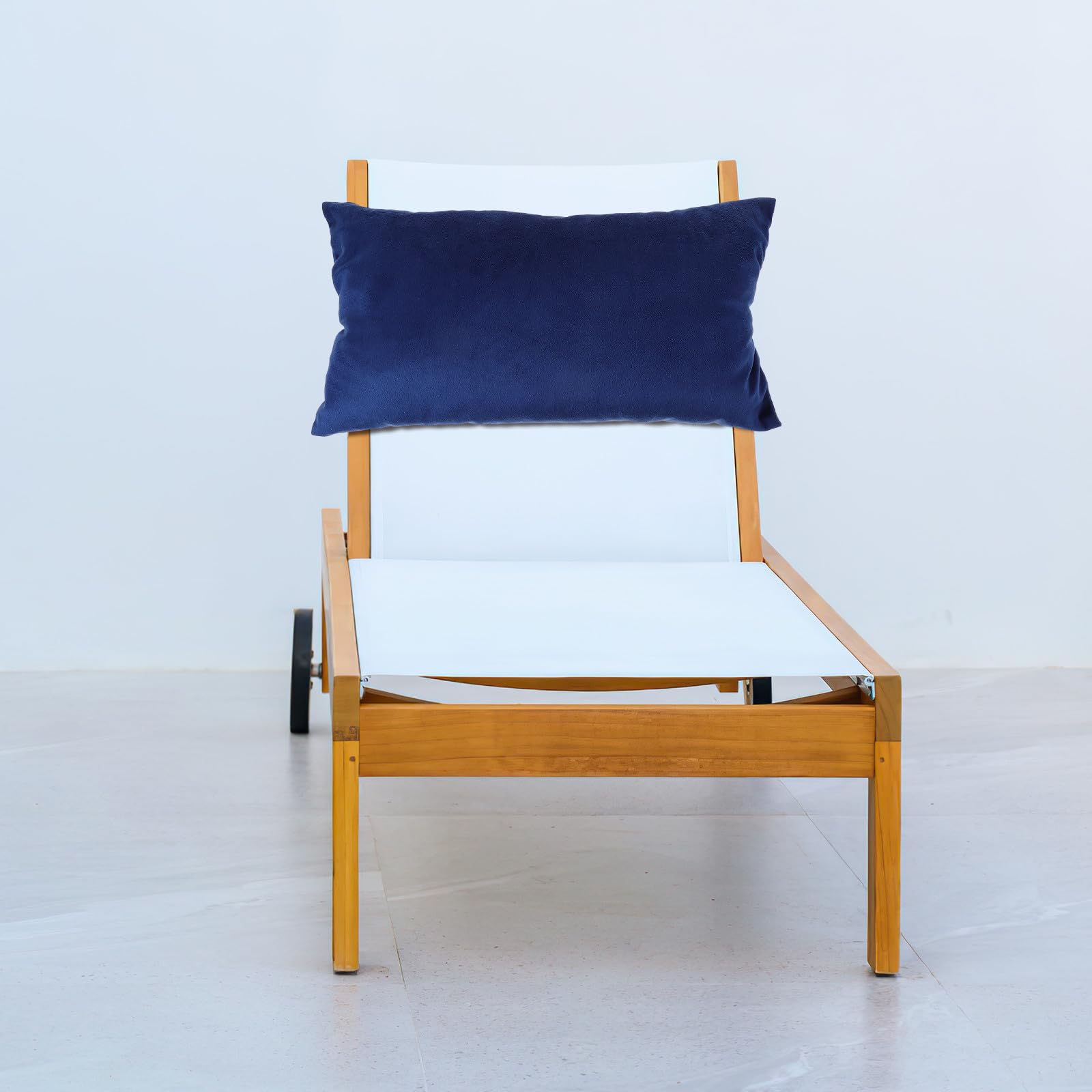 FOMIYES Cuscino Poggiatesta con Fascia Elastica Navy per Sedia