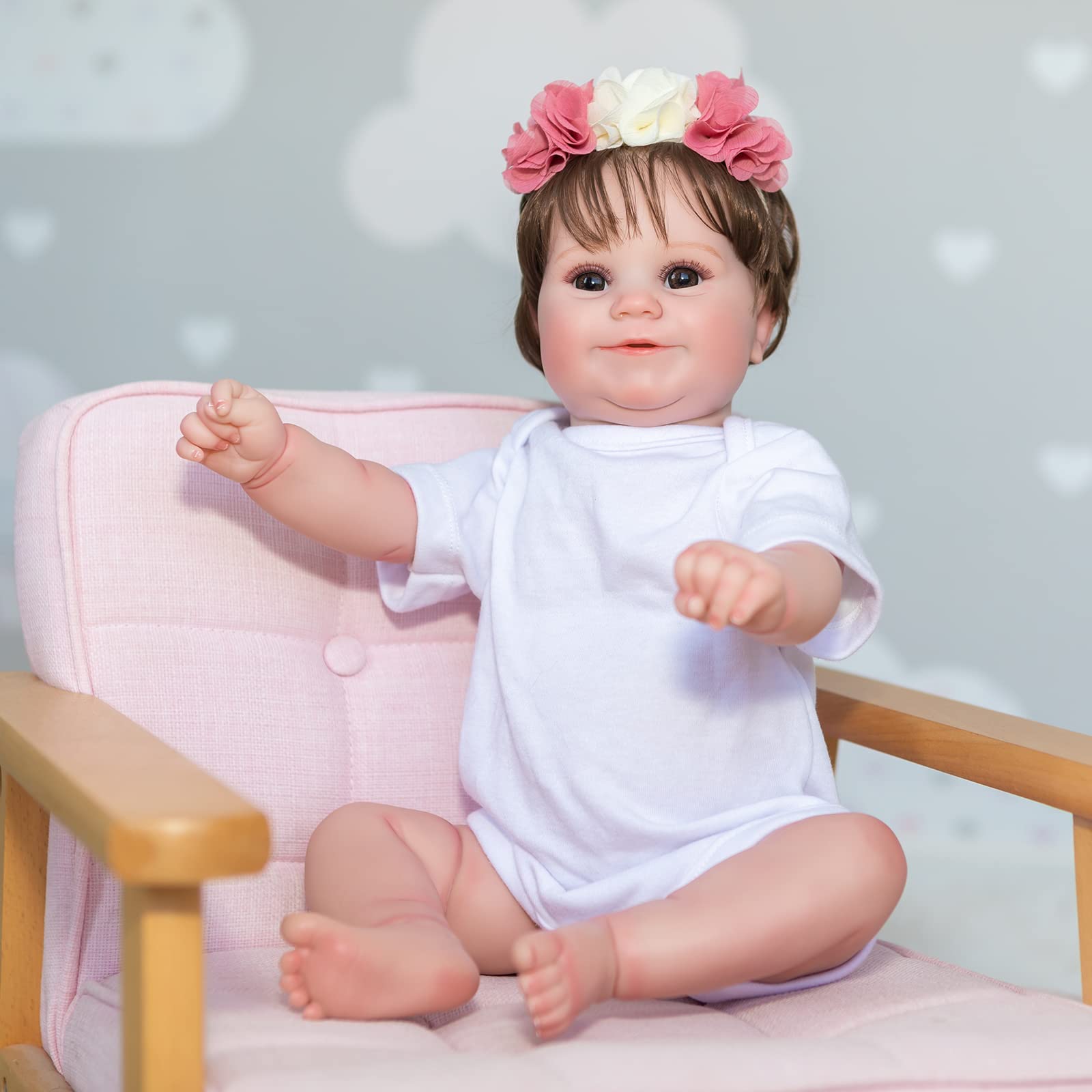 Amazon.co.jp: 新生児人形20インチ赤ちゃん人形本物の赤ちゃん人形
