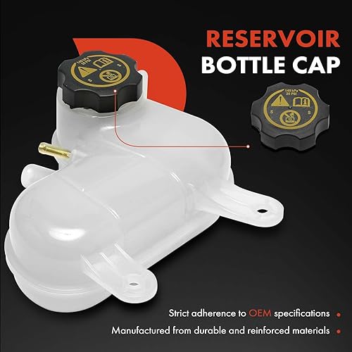 Miniatura 5 de A-Premium Depósito de refrigerante del motor con tapa compatible con Chevrolet Spark LT LS ACTIV 2016-2022 1.4L - Tanque de desbordamiento