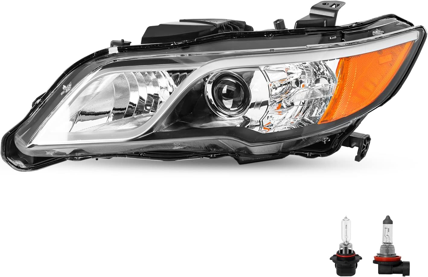 SOCKIR-For 2013 2014 2015 Acura RDX [Factory Halogen Type] w/Bulbs OEM Projector Headlight Assembly Headlamp Replacement (Left Driver Side