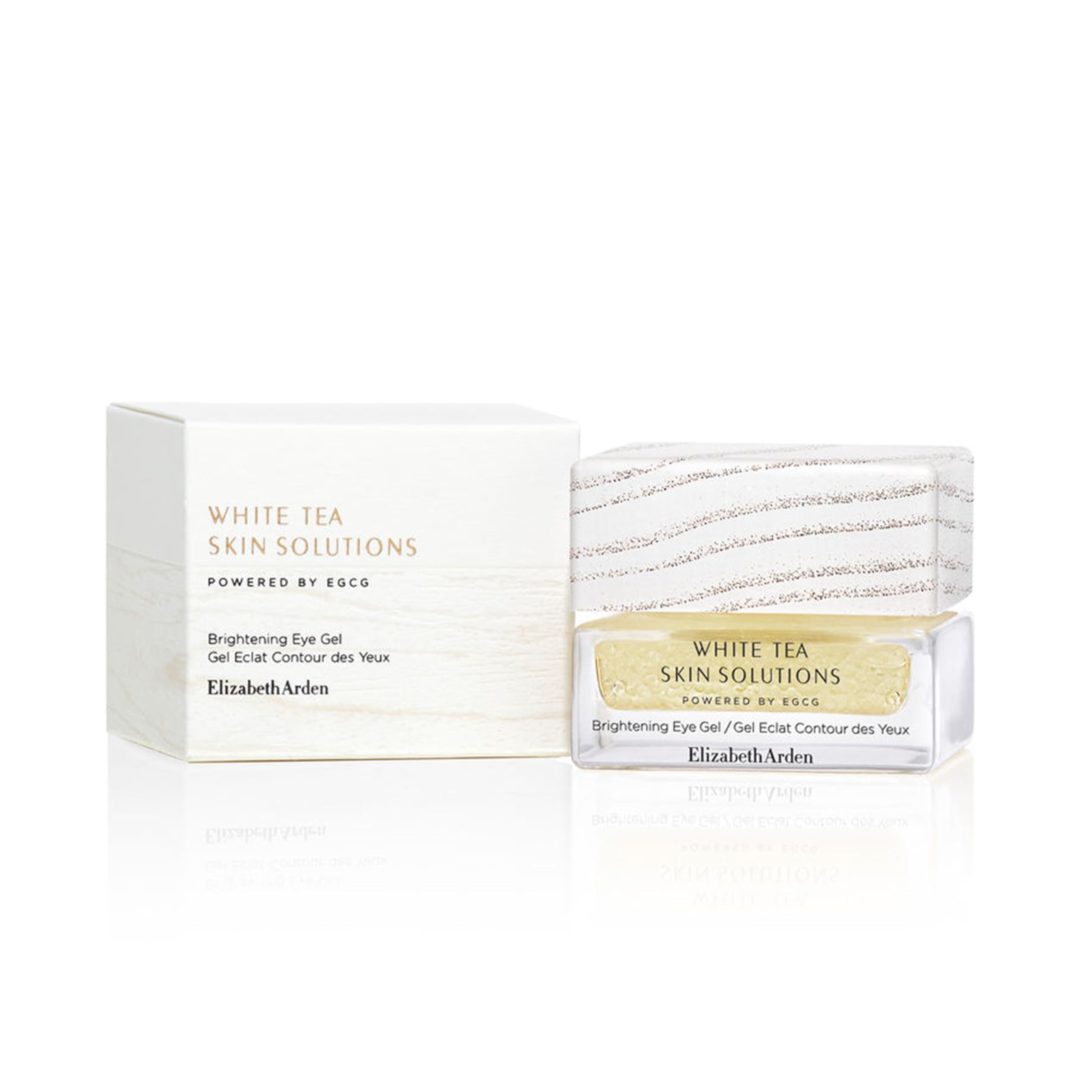 Elizabeth Arden - White Tea Skin Solutions Brightening Eye Gel, Contorno de Ojos Primeros Signos de la Edad, Ilumina, Revitaliza y Suaviza las líneas de expresión - 15ml