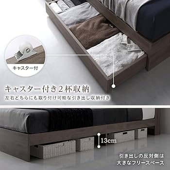 ベッドフレーム Chris Amazon｜Rolanstar ベッドフレーム クイーンサイズ リフトアップ