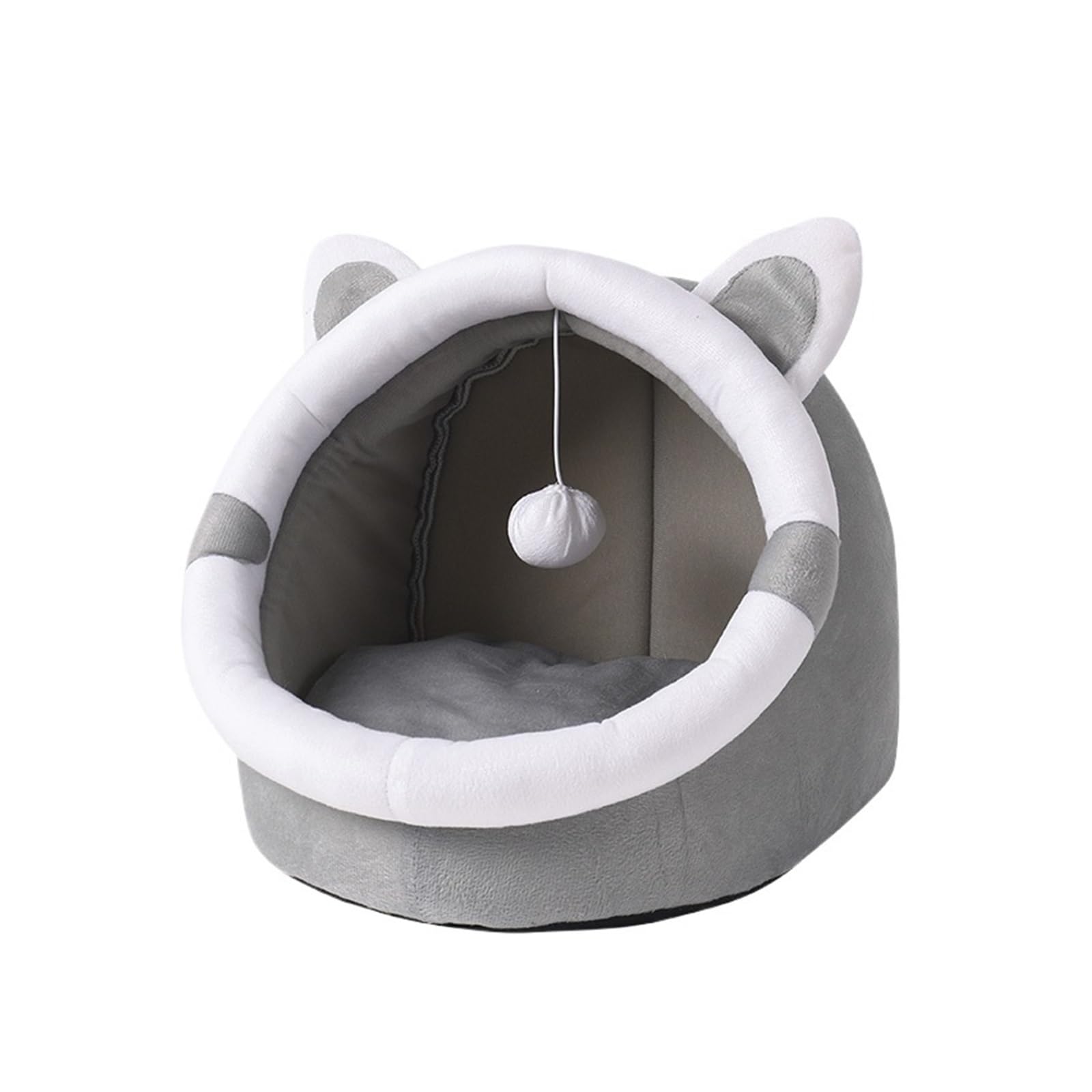 Nid pour chat lit niche semi-fermée S petit chien panier chaton couchage chaud
