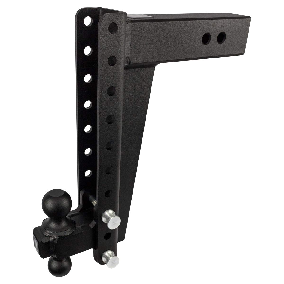 - 3.0" Adjustable Heavy Duty Trailer Hitch (22,000 lb. Rating) - 14" Drop/Rise Trailer Hitch with 2" & 2-5/16" Dual Ball - Powder Coat, Solid Steel, Corrosion-Resistant