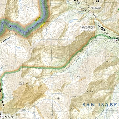 Aspen, Independence Pass Map (National Geographic Trails Illustrated Map, 127) - Image 2