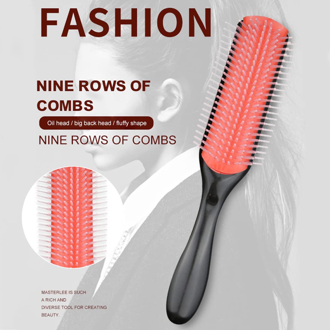 2 Pieces Detangling Brushes for Dry and Wet Hair Hair Styling Brush Cushion Brush for Scalp Silicone Scalp - Image 4