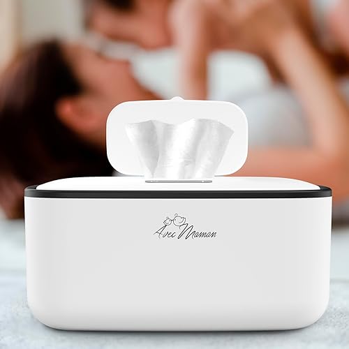 Miniatura 5 de Avec Maman Dispensador calentador de toallitas para bebés S1  Control de temperatura digital ajustable  Calentador de toallitas y dispensador de