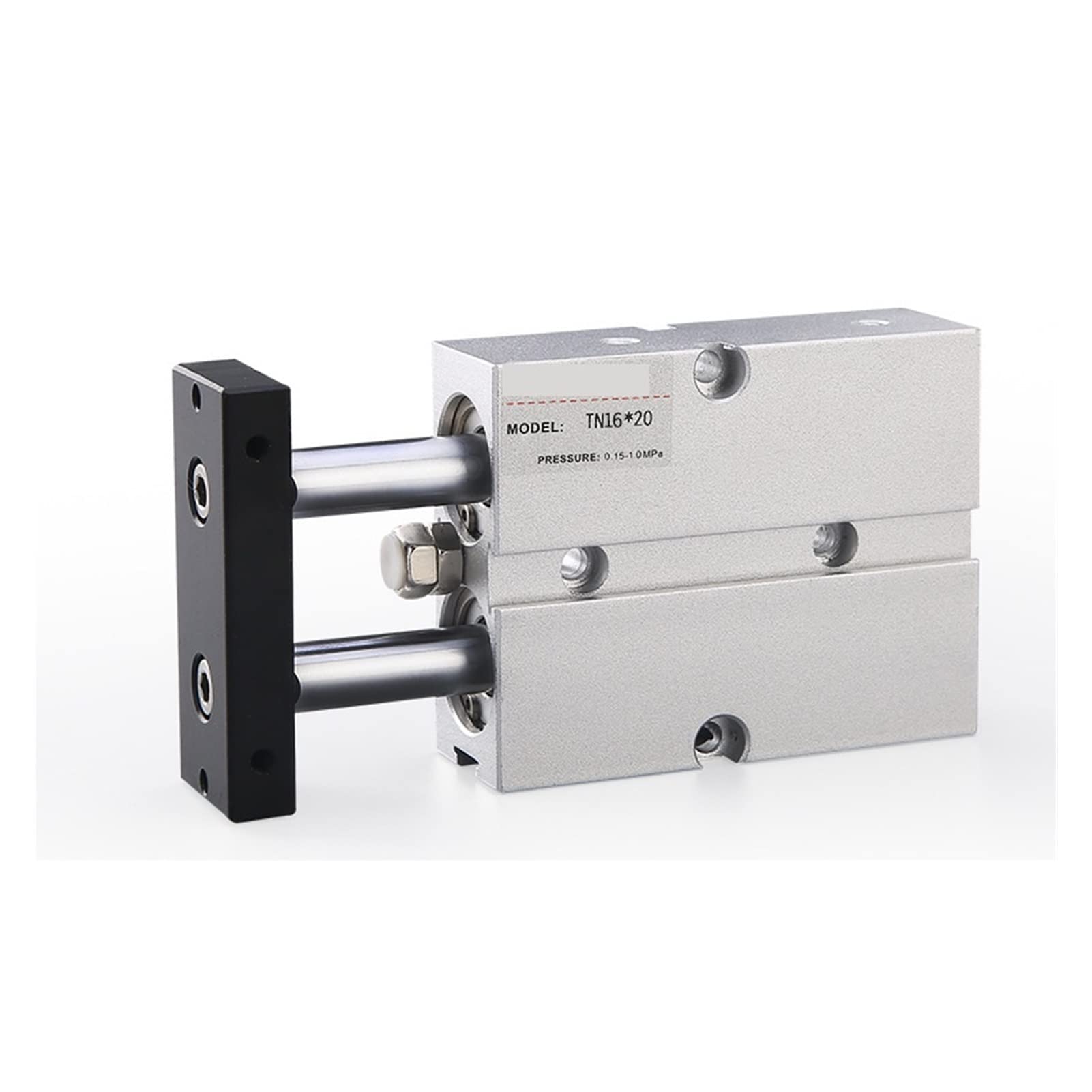 Hphph One Color Aluminum Alloy Tn/Tda Double Shaft Rod Cylinder Tn/Tda16*10/16/20/25/32 Pneumatic Air Twin Automated Production(Tn16*10)
