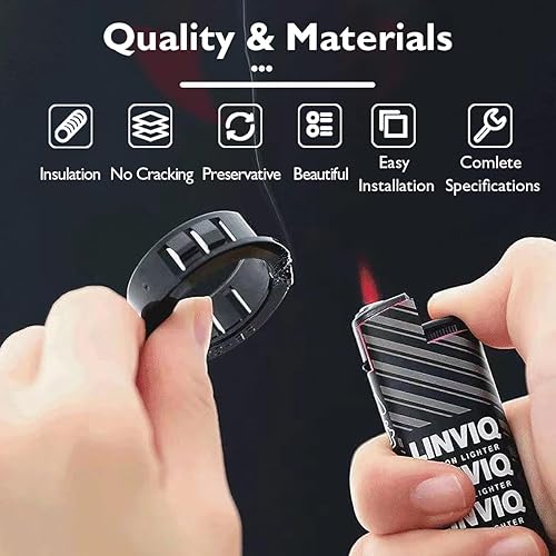 Miniatura 4 de Juego surtido de 225 arandelas aislantes de 8 tamaños para cables, 516, 38, 12, 58, 1116, 34, 78, 1 ojales de plástico de nailon negro para