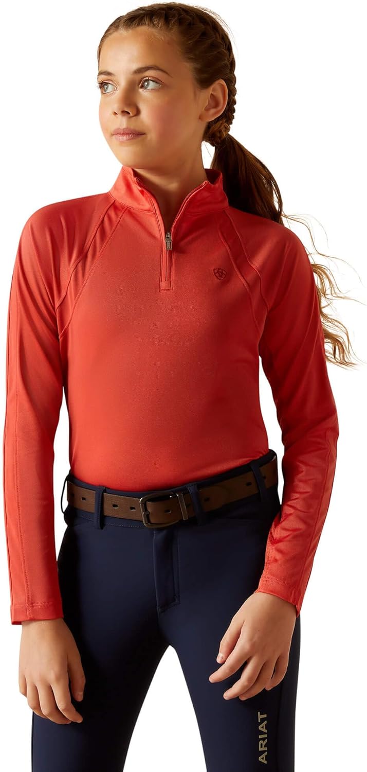 ARIAT Unisex Youth's Sunstopper 3.0 1/4 Zip Baselayer