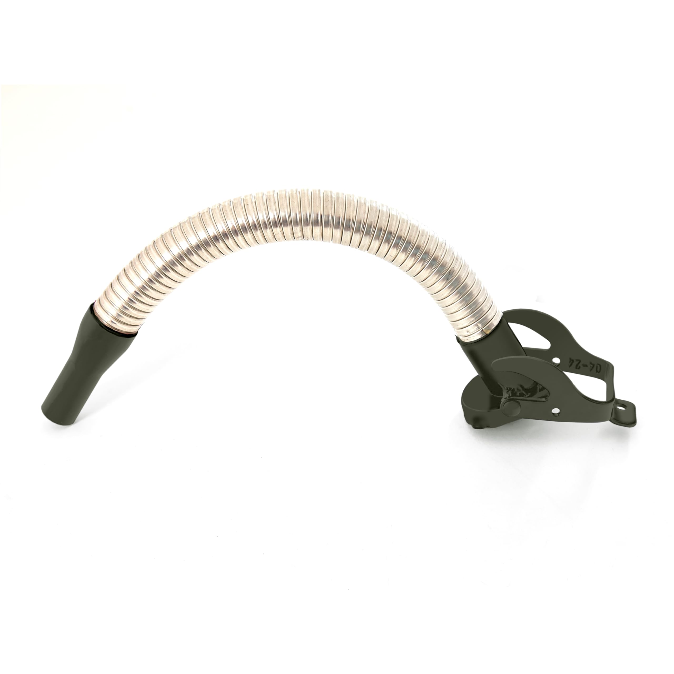 BW Bec verseur flexible pour bidon de carburant en métal 5/10/20 litres Tuyau flexible de 20 mm pour essence Vert bronze RAL 6031-F9 Fabriqué en Europe