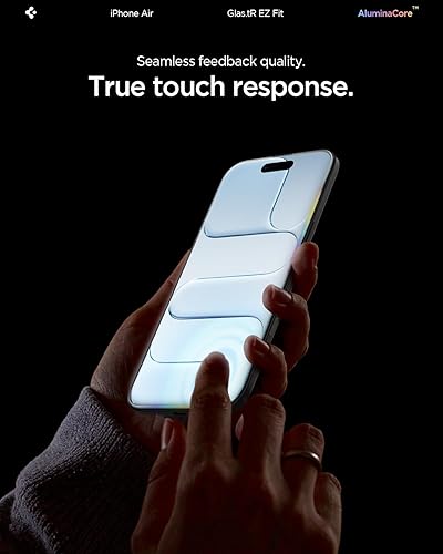 Miniatura 43 de Spigen Protector de pantalla de vidrio templado [GlasTR EZ FIT] diseñado para iPhone 14 / iPhone 13 Pro/iPhone 13 [2 unidades]