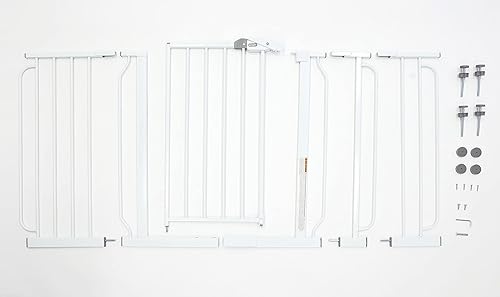 Miniatura 10 de Regalo Puerta de bebé de 37 pulgadas extra alta y 49 pulgadas de ancho incluye kit de extensión de 4 pulgadas y 12 pulgadas paquete de 4 kit de