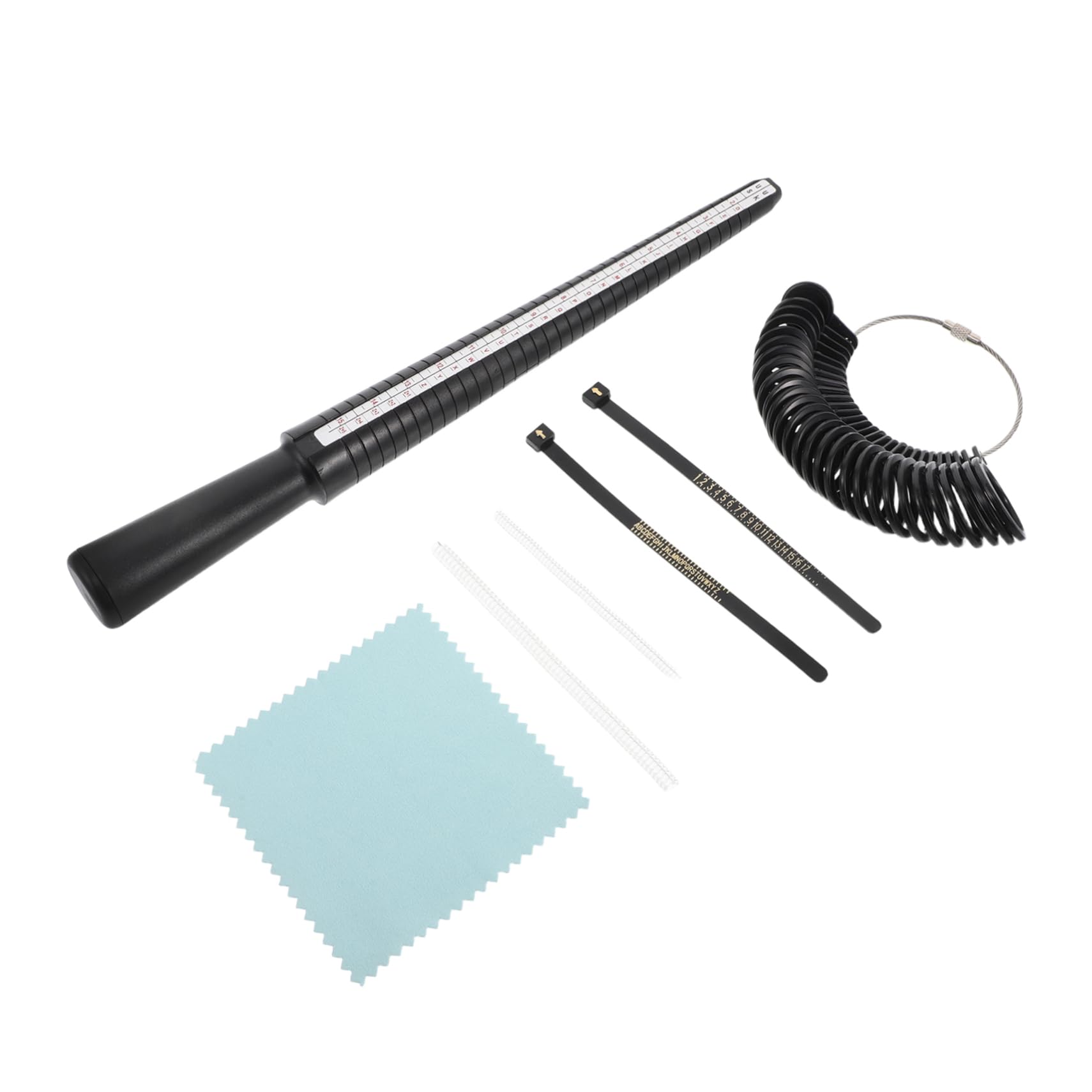 KALLORY Fit Every Comprehensive Ring Measuring Tool Kit for Accurate Jewelry Size Determination